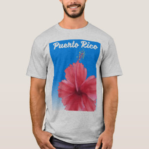 T-shirt Affiche de voyage Puerto Rico Flor de maga