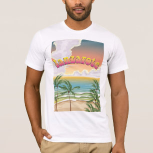 T-shirt Affiche de voyage sur la plage de Lanzarote