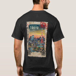 T-shirt Affiche de voyage Tokyo Japon
