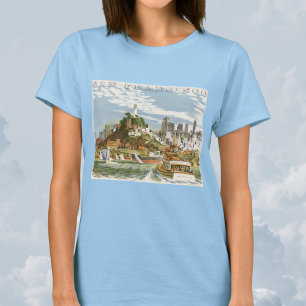 T-shirt Affiche de voyage vintage de la baie de San Franci