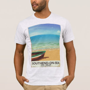 T-shirt Affiche de voyage vintage de Southend-on-Sea, Esse