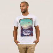 T-shirt Affiche de voyage vintage des Appalaches (Devant entier)