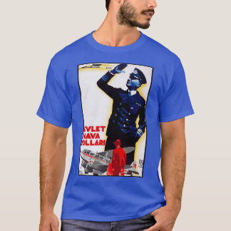 T-shirt Affiche de voyage vintage Devlet Hava Yollari