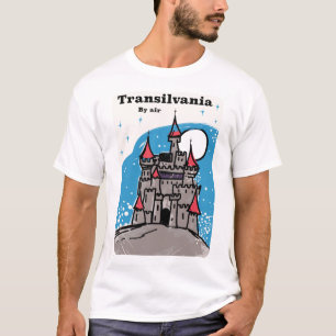 T-shirt Affiche de voyage vintage du château de Transylvan