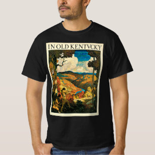 T-shirt Affiche de voyage vintage NC Wyeth, Dans le vieux