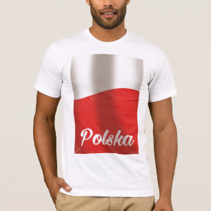 T-shirt Affiche de voyage vintage Polska, Pologne