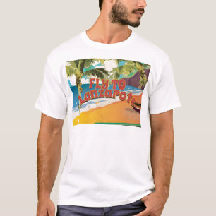 T-shirt Affiche de voyage vintage pour Lanzarote