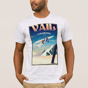 T-shirt Affiche de voyage vintage Vail Colorado