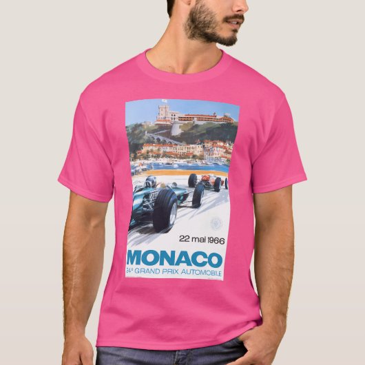 T-shirt Affiche du Grand Prix de Monaco 1966 (Devant)