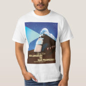 T-shirt Affiche du train de Los Angeles à San Francisco (Devant)