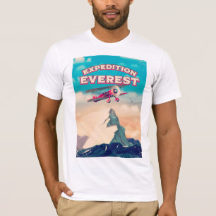 T-shirt Affiche Expédition Everest Travel