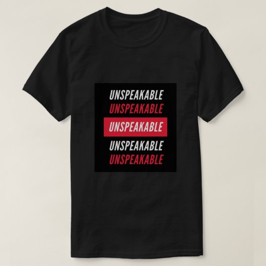 T-shirt Affiche indicible (Design devant)