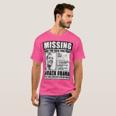 T-shirt Affiche libérale drôle pour femmes manquant Barack (Devant entier)