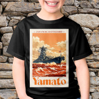 Affiche maritime vintage du cuirassé japonais Yama