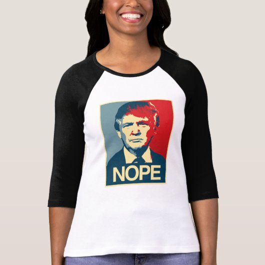 T-shirt Affiche Nope - Donald Trump - (Devant)