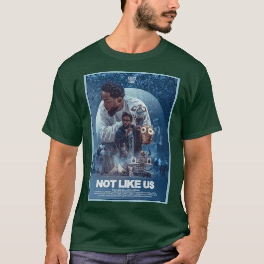 T-shirt Affiche Not Like Us Kendrick Lamar (Devant)