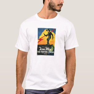 T-shirt Affiche occidentale de film silencieux de Tom Mix