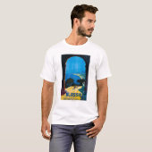 T-shirt Affiche occidentale de voyage de la Riviera (Devant entier)