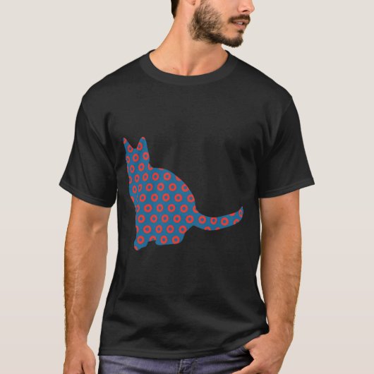 T-shirt Affiche Phish Chat fou Donuts (Devant)