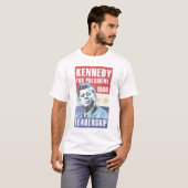 T-shirt Affiche présidentielle historique de John F. (Devant entier)