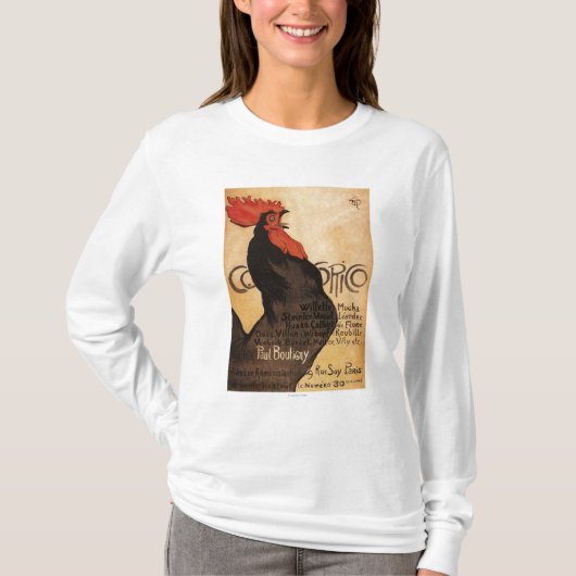 T-shirt Affiche promotionnelle de coq périodique de (Devant)