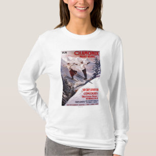 T-shirt Affiche promotionnelle de ski