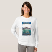 T-shirt Affiche promotionnelle décommandée d'avion de (Devant entier)