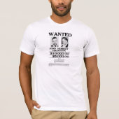 T-shirt Affiche Recherchée de John Dillinger (Devant)