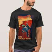 T-shirt Affiche Recherchée des explorateurs de Mars (Devant)