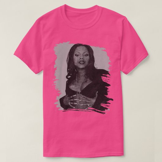 T-shirt Affiche rétro brun Foxy (Design devant)