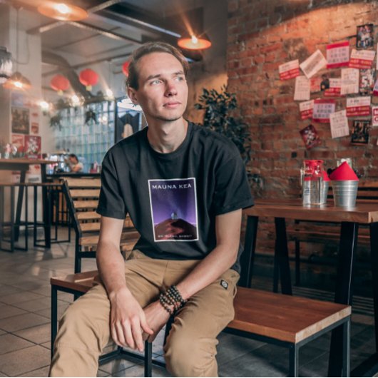 T-Shirt Affiche Rétro Ciel Étoilé Mauna Kea