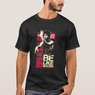 T-shirt Affiche Rétro d'Arts Martiaux Bruce Lee Comme l'Ea