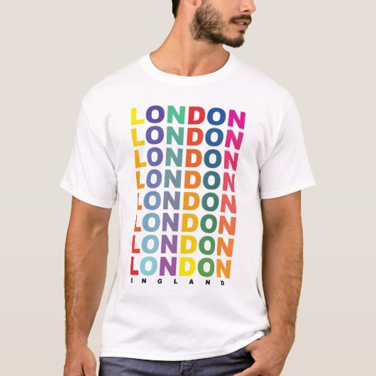 T-shirt Affiche Retro London Angleterre (Devant)