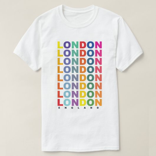 T-shirt Affiche rétro Londres Angleterre (Design devant)