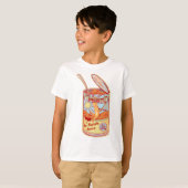 T-shirt Affiche Spaghetti Can Retro (Devant entier)