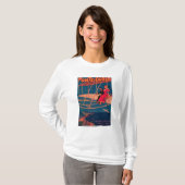 T-shirt Affiche sportive d'aviation (Devant entier)