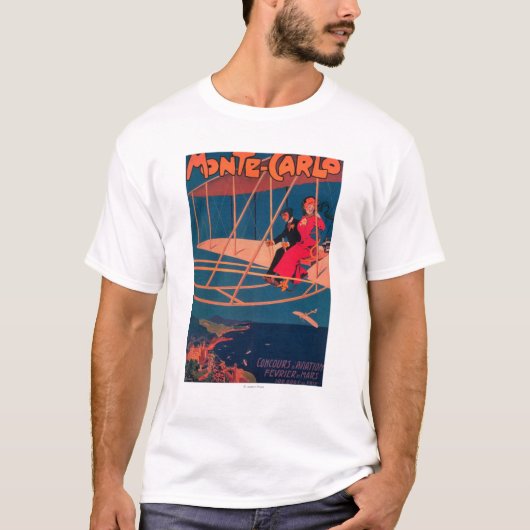 T-shirt Affiche sportive d'aviation (Devant)