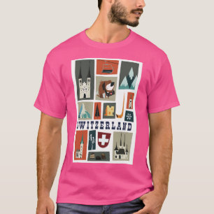 T-shirt Affiche Suisse Travel