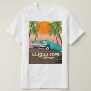 T-shirt Affiche touristique de la Jolla Cove en Californie