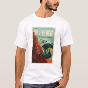 T-shirt Affiche touristique des Mons de l'Olympus SpaceX M