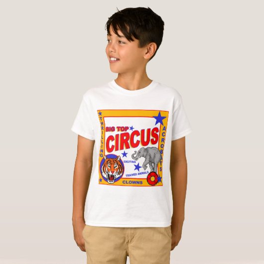 T-shirt Affiche vintage de cirque (Devant entier)