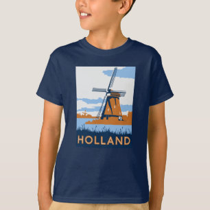 T-shirt Affiche vintage de la Hollande