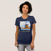T-shirt Affiche vintage de la Hollande (Devant entier)