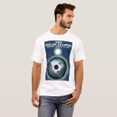 T-shirt Affiche vintage de l'éclipse solaire USA 2017 (Devant entier)
