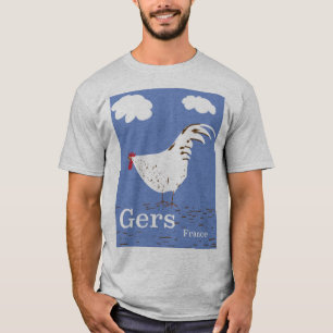 T-shirt Affiche vintage de voyage du Gers France