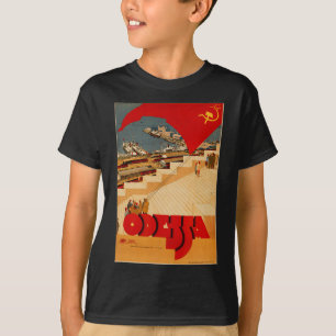 T-shirt Affiche vintage d'Odessa Ukraine Cccp Urss soviéti