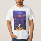 T-shirt Affiche Voyager Grand Tour Science (Devant)
