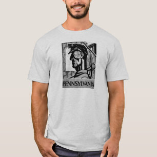 T-shirt Affiche WPA 1938 de charbon de la Pennsylvanie
