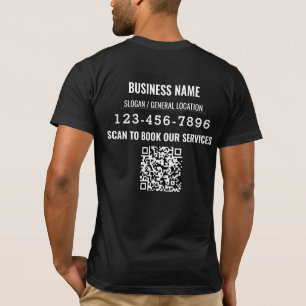T-shirt Afficher le code QR du logo de l'entreprise de l'a