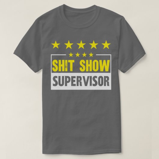 T-shirt afficher le superviseur (Design devant)